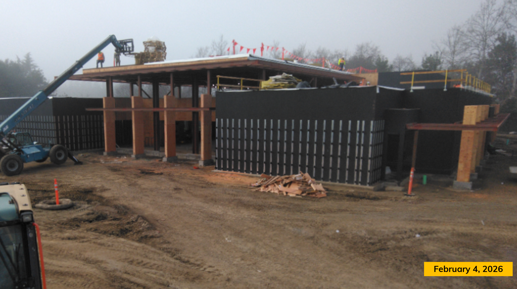Walnut Park Library Construction 2026-02-04