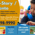 Dial-A-Story/Telecuento. Call from any phone to listen to stories! Free and available 24/7. 530-298-9900. Llame desde cualquier telefono para escuchar los cuentos! Gratis y disponible 24 horas al dia, 7 dias a la semana. A new story each month! Un Cuento nuevo cada mes! May 2026 "The Midas Touch" (English)