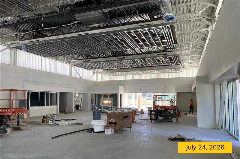 Interior picture of construction