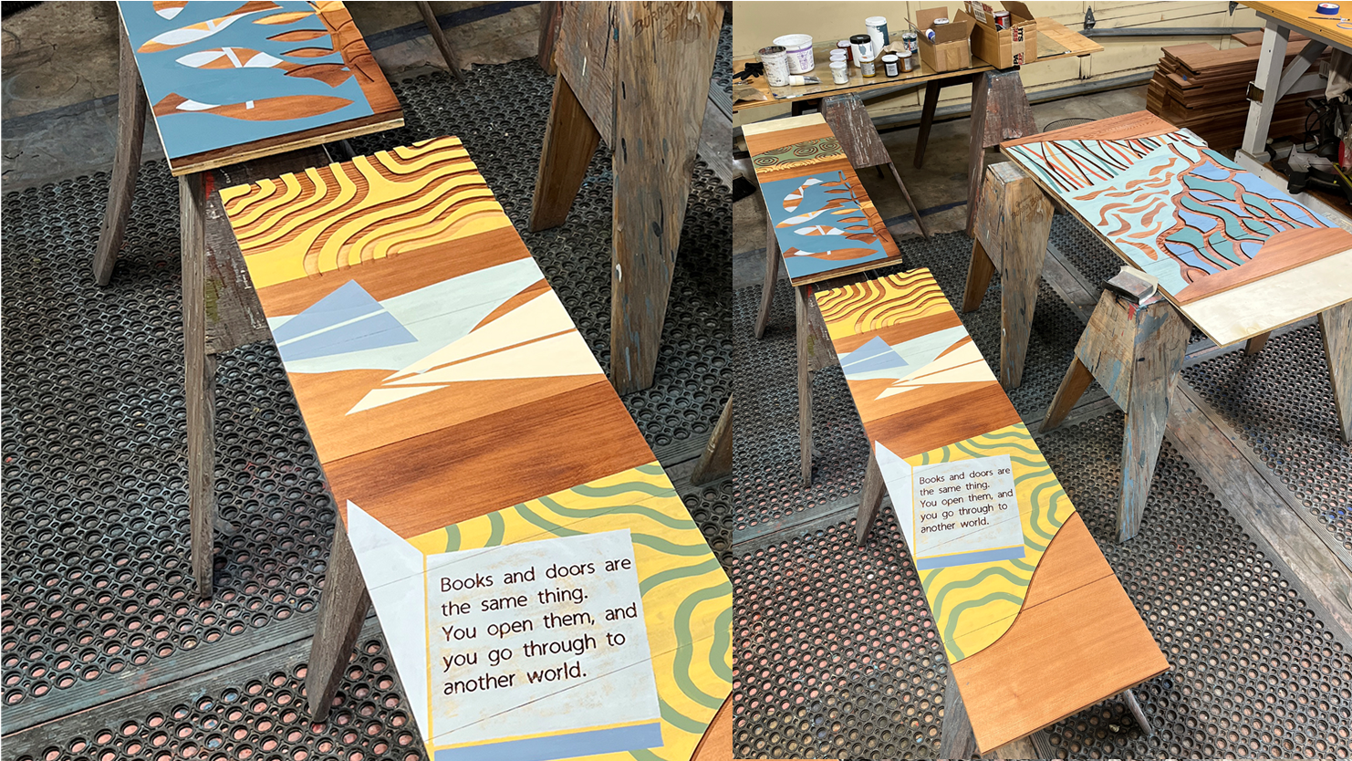 images of public art panels